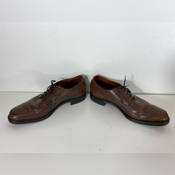 Hartt Gold Bond Mens Size 9.5 Brown Leather Derby Dress Shoes Leather Soles - Picture 12 of 13